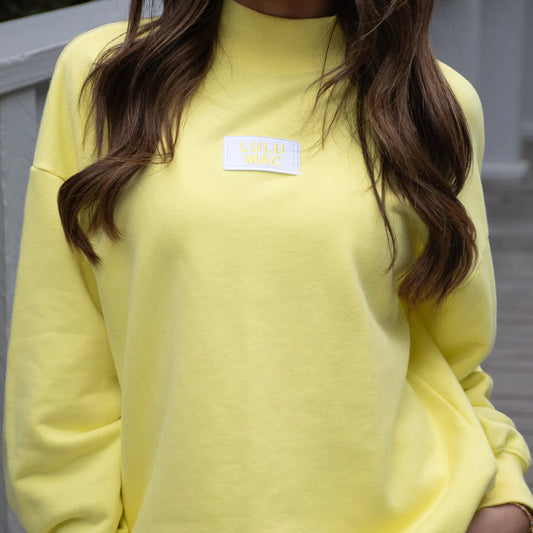 Lulu Mac Yellow Terry Cloth Long Sleeve Top