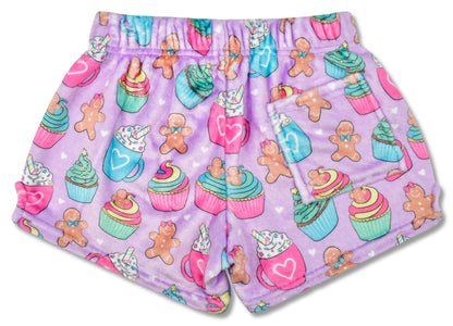 Youth Gingerbread Cafe Plush Shorts
