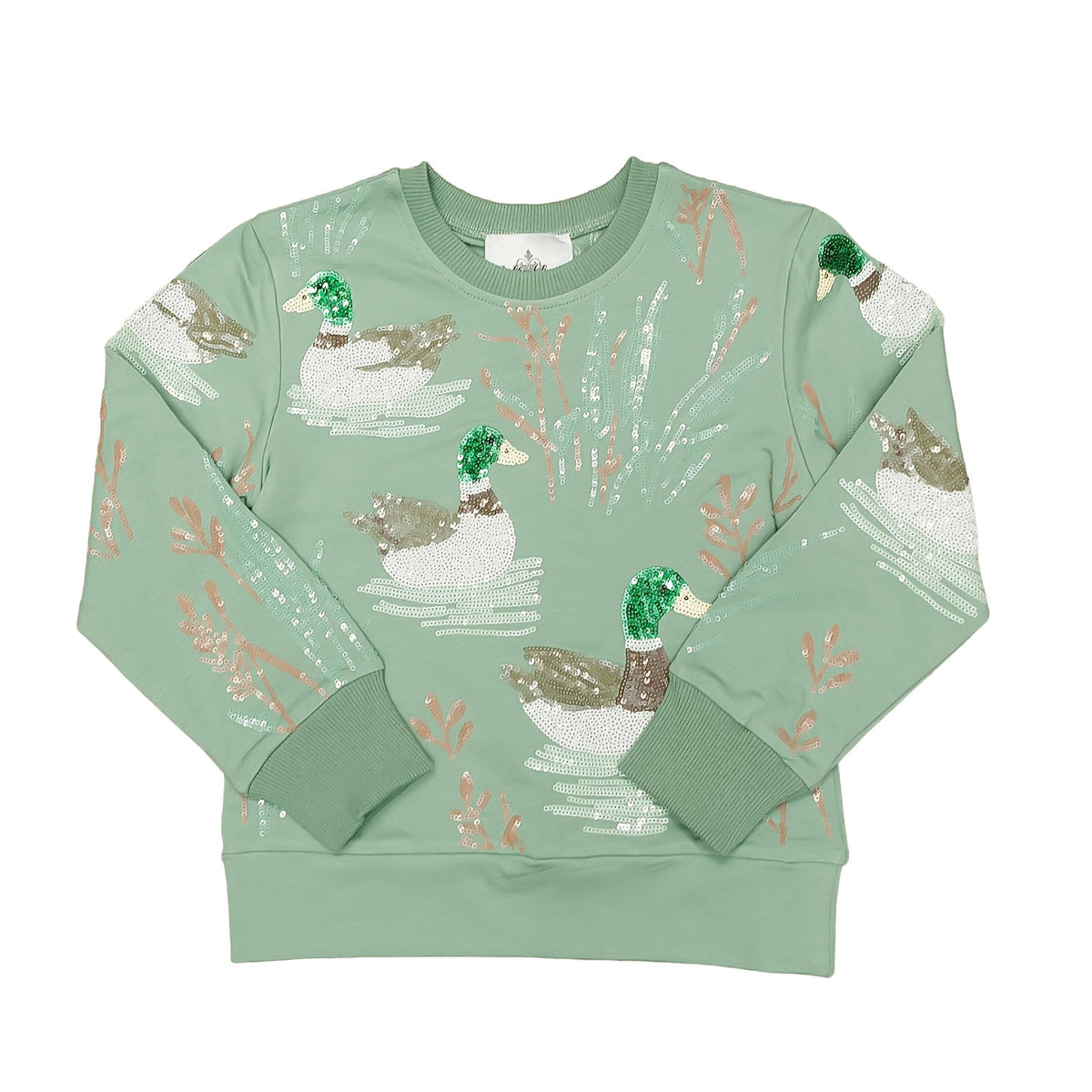 Kids' Marsh Mallard Sequin Sweatshirt