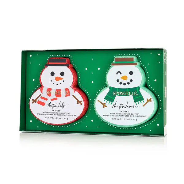 Let It Snow Holiday Snowman Buffer Sponge