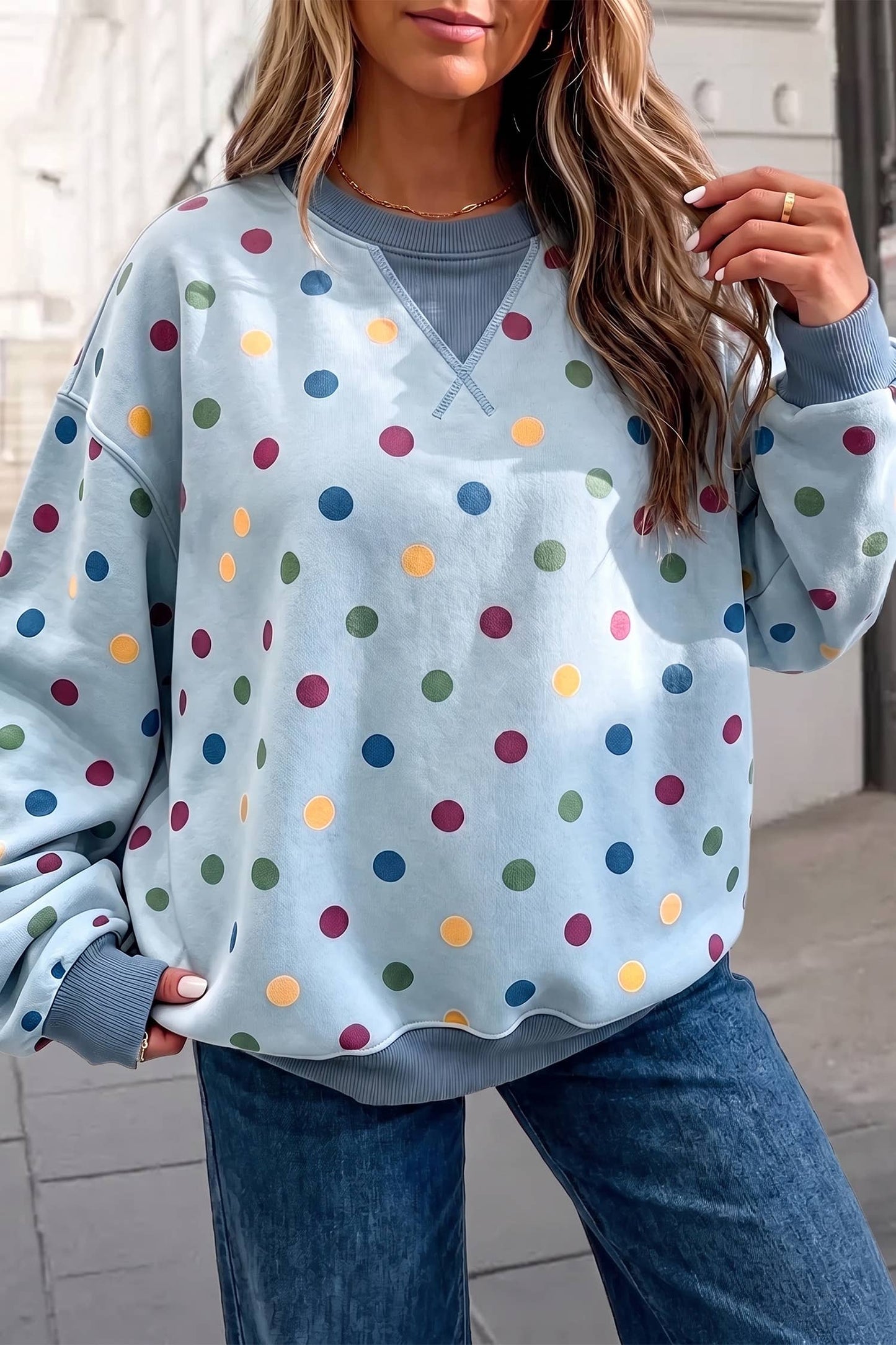The Confetti Dot Pullover