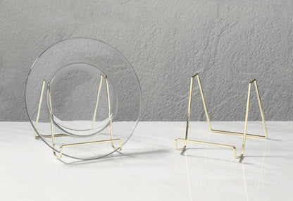 Plated Square Wire Stands - Brass