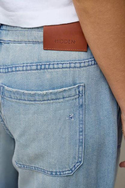 Vintage Drawstring Mid Rise Wide Leg Jeans