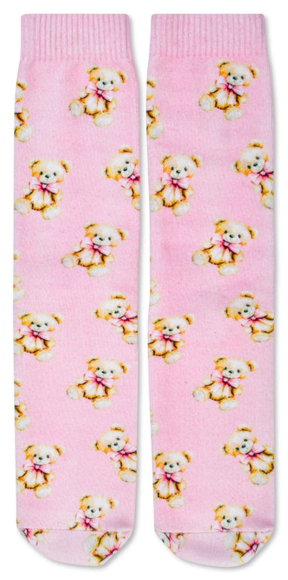 Youth Beary Cute Pink Socks