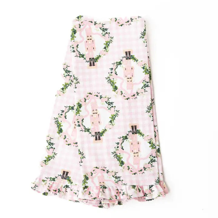 Sugarplum Gingham Ruffle Kitchen Towel Set