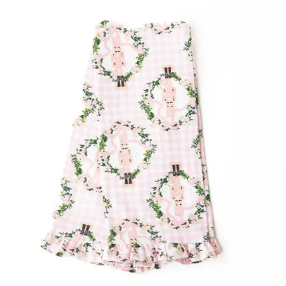 Sugarplum Gingham Ruffle Kitchen Towel Set
