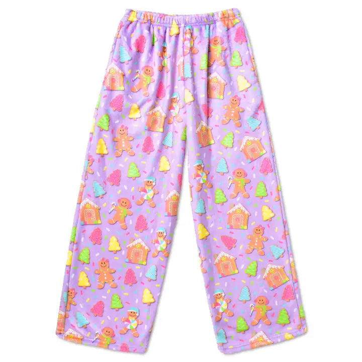 Youth Joyful Gingerbread Plush Pants