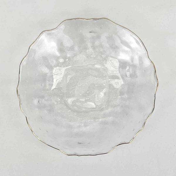 Gold & Clear Provence Serving Bowl