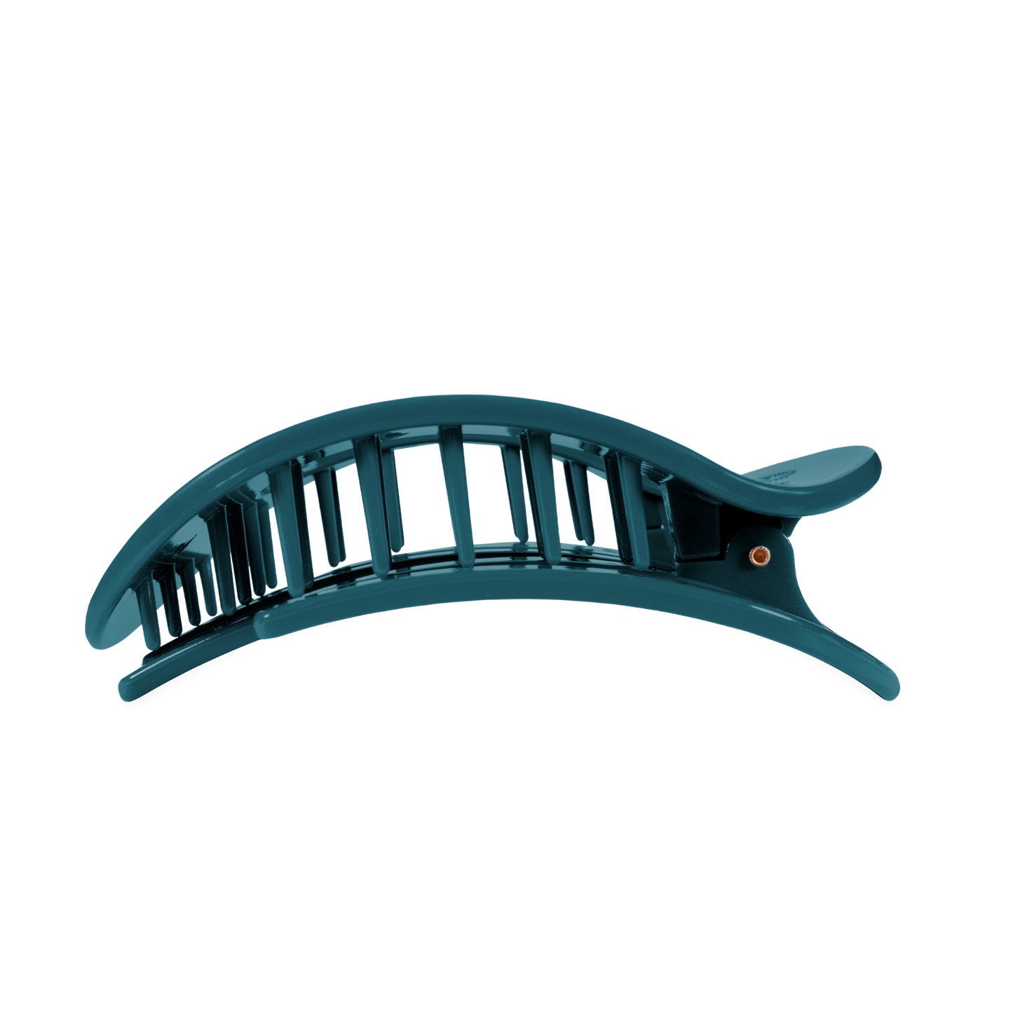 Round Flat TELETIE Clip | Large | Teal With It