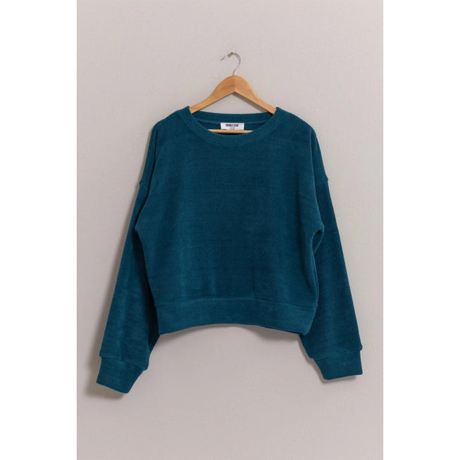 Dark Teal Lillie Soft Knit Sweater