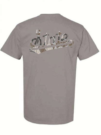 Grey Camo MSU State Short Sleeve
