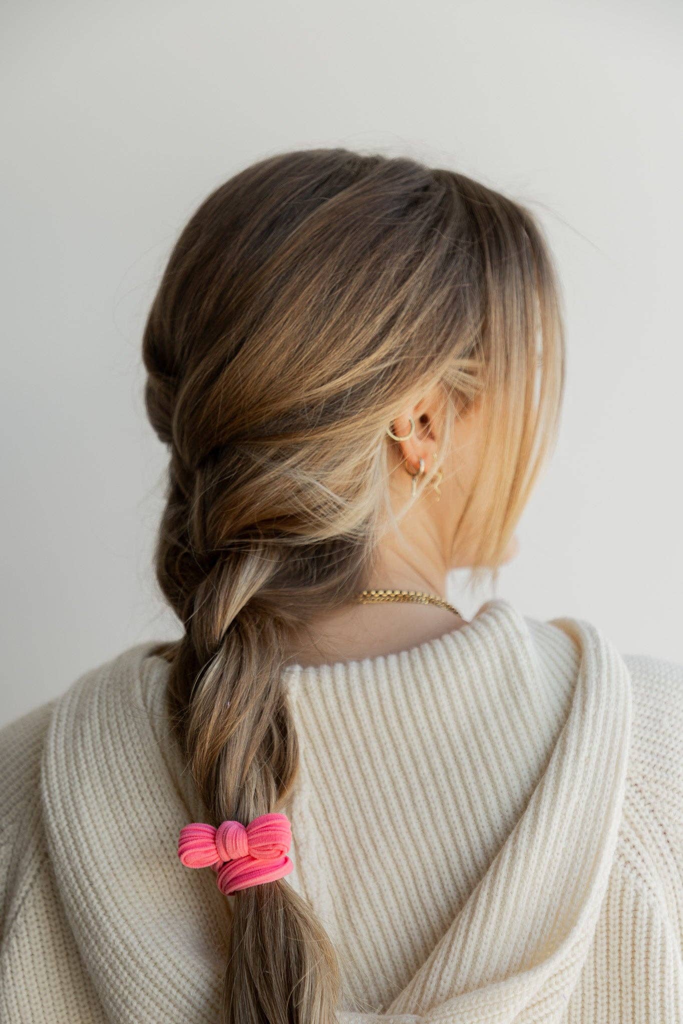 Kaxi Nylon Bow Slick Back Hair Ties