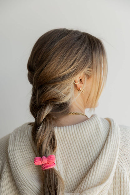 Kaxi Nylon Bow Slick Back Hair Ties