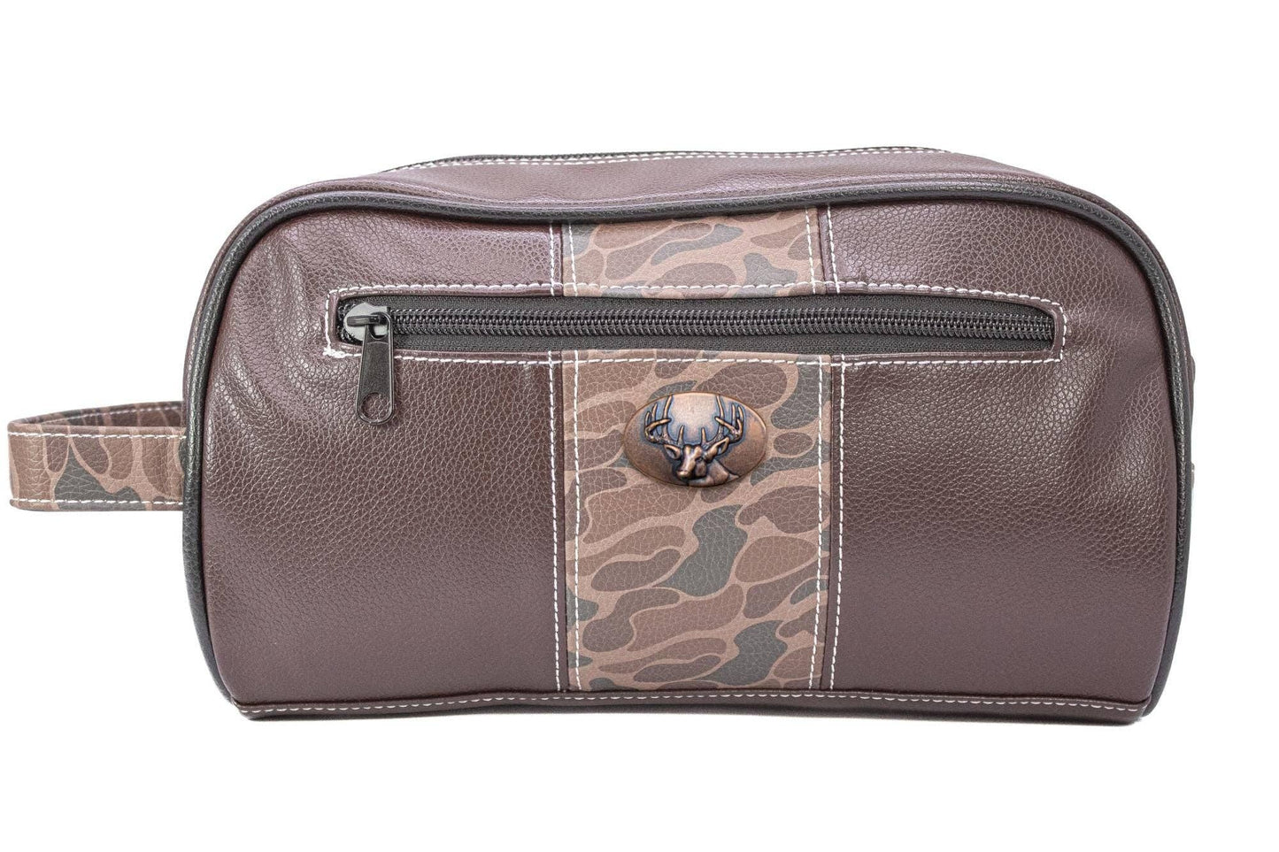 Green & Gray Buck Camo Dopp Bag