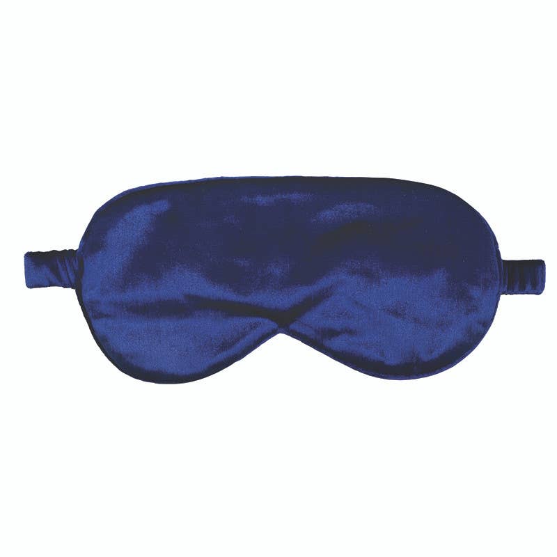 Navy Velvet Eye Mask