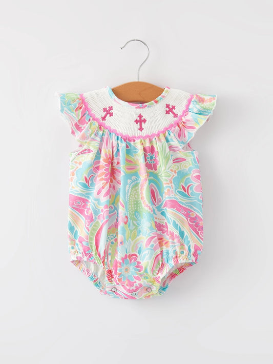 Baby Cross Smocking Romper