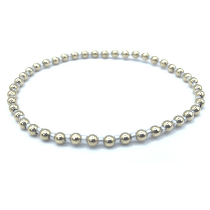 3mm Color Crush Newport Silver & Gold Waterproof Bracelet