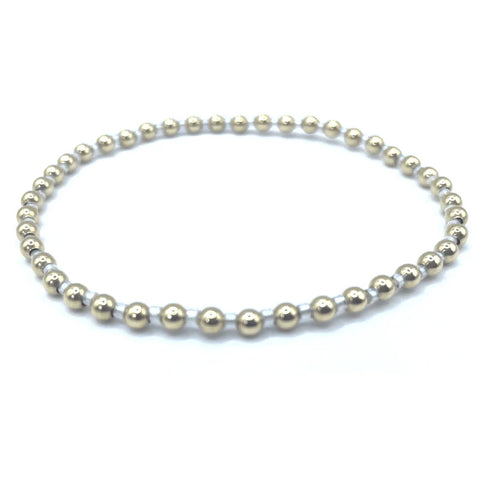3mm Color Crush Newport Silver & Gold Waterproof Bracelet