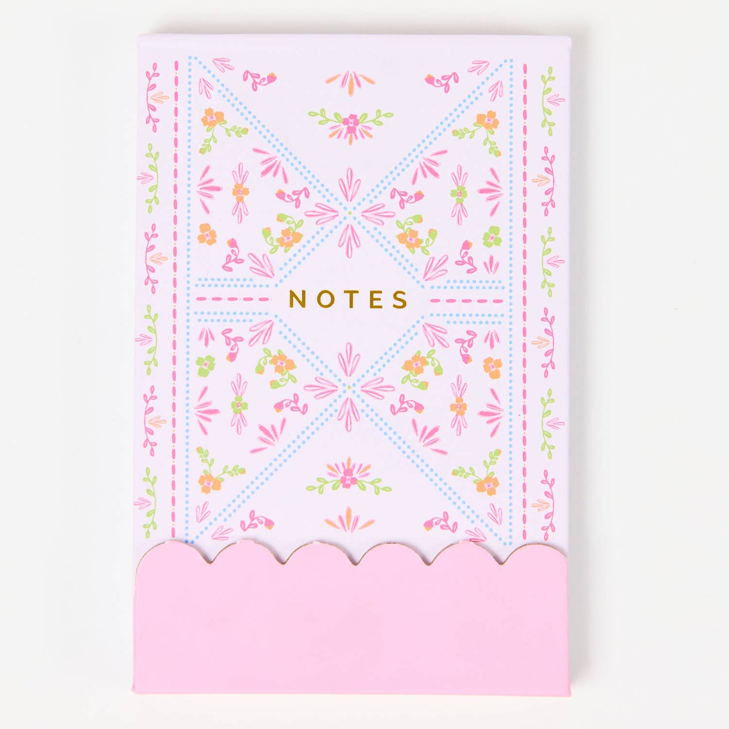 Floral Stitch Flip Notepad