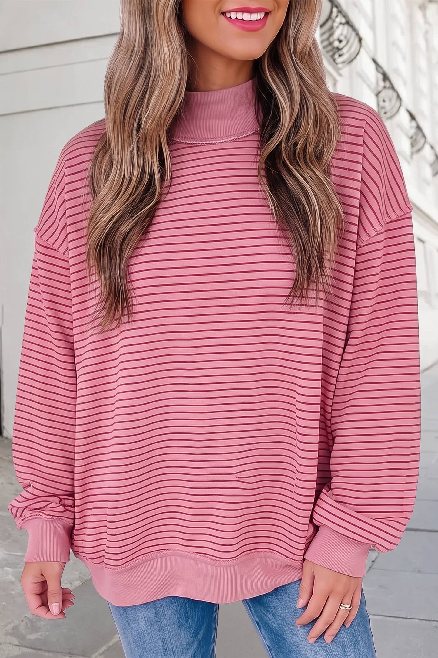 Caroline Striped Sweatshirt