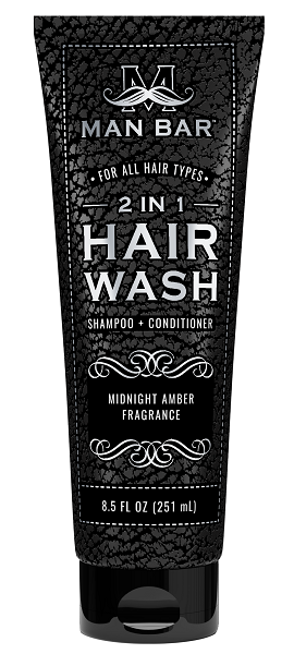 Man Bar 2 in 1 Hair Wash - Midnight Amber