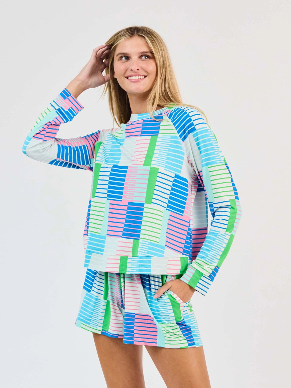 Yacht Club Annie Pajama Shorts Set