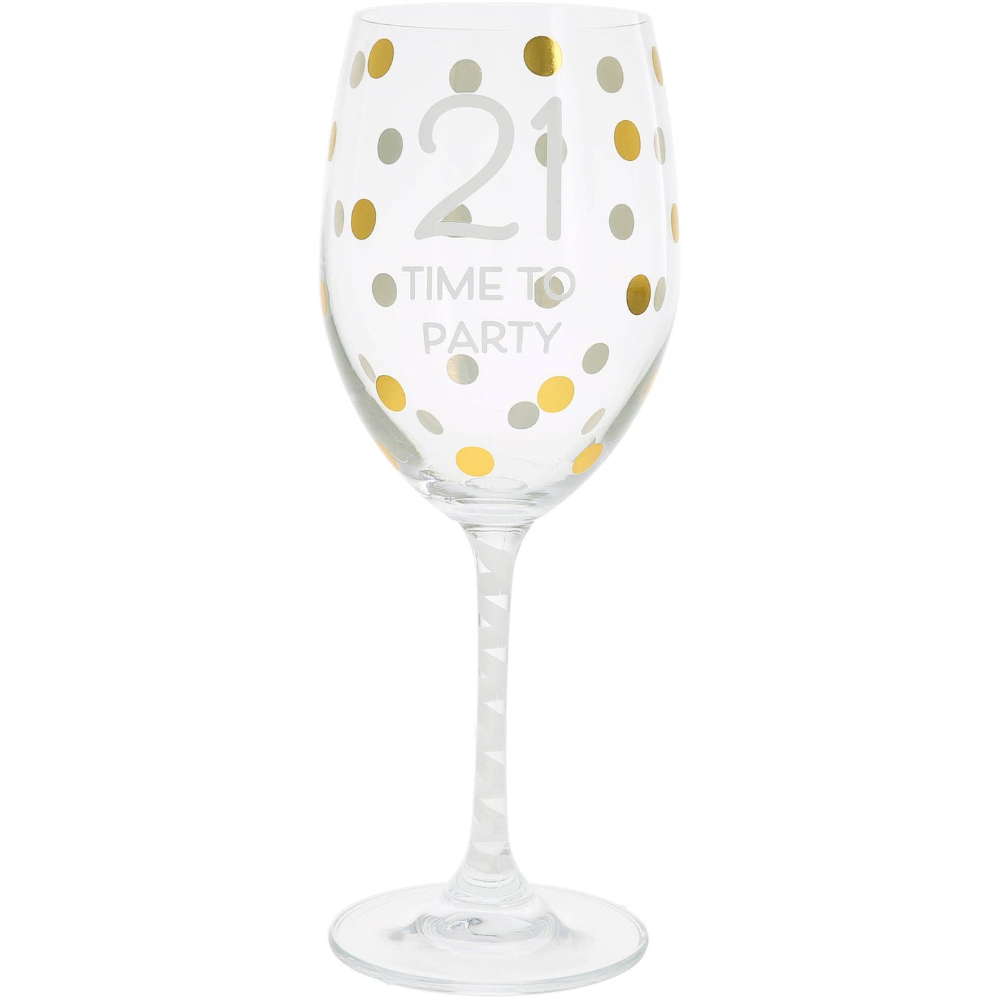 21st Gift Boxed 16 oz Crystal Wine Glass