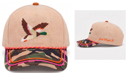 Just Wingin’ It Embroidered Duck Hat