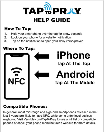 Tap To Pray™ Wristbands - Jesus Is Lord / Powered By Faith