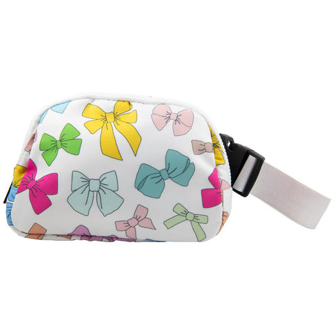 Multicolored Coquette Bows Crossbody Belt Bag