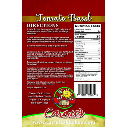 Carmie's Tomato Basil Soup Mix