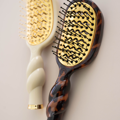 TELETIE Mini Vented Brush | Tortoise