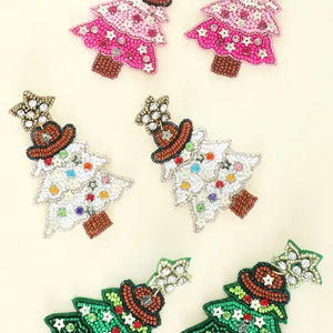 Deck The Halls Howdy Style Beaded Earrings
