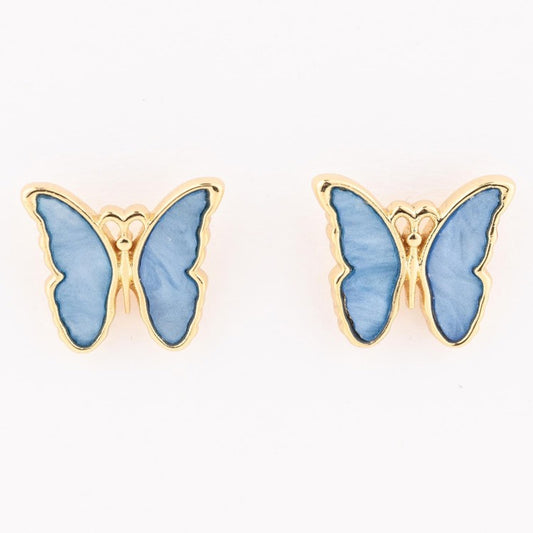 Michelle McDowell Girl Blue Butterfly Earrings