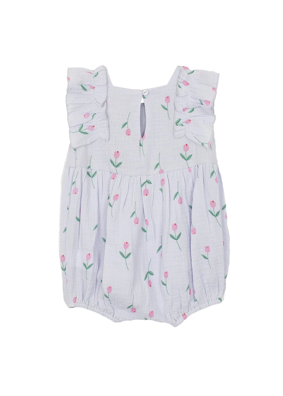 Baby Purple Tiny Tulip Romper