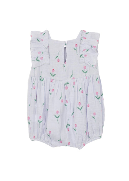 Baby Purple Tiny Tulip Romper
