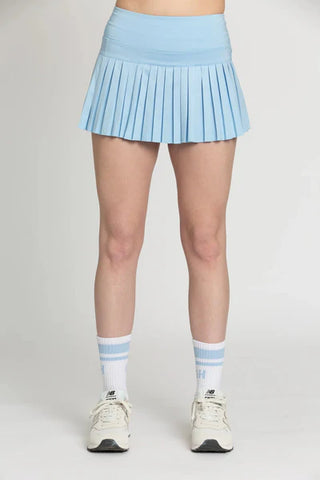 Gold Hinge Aqua Sky Pleated Tennis Skirt