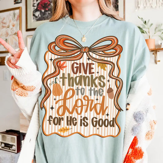 Yankey Blue Give Thanks to the Lord Tee