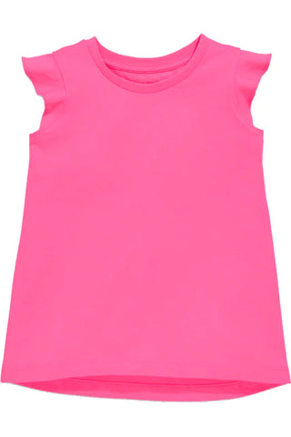 Youth Hot Pink Ruffle Sleeve Shirt