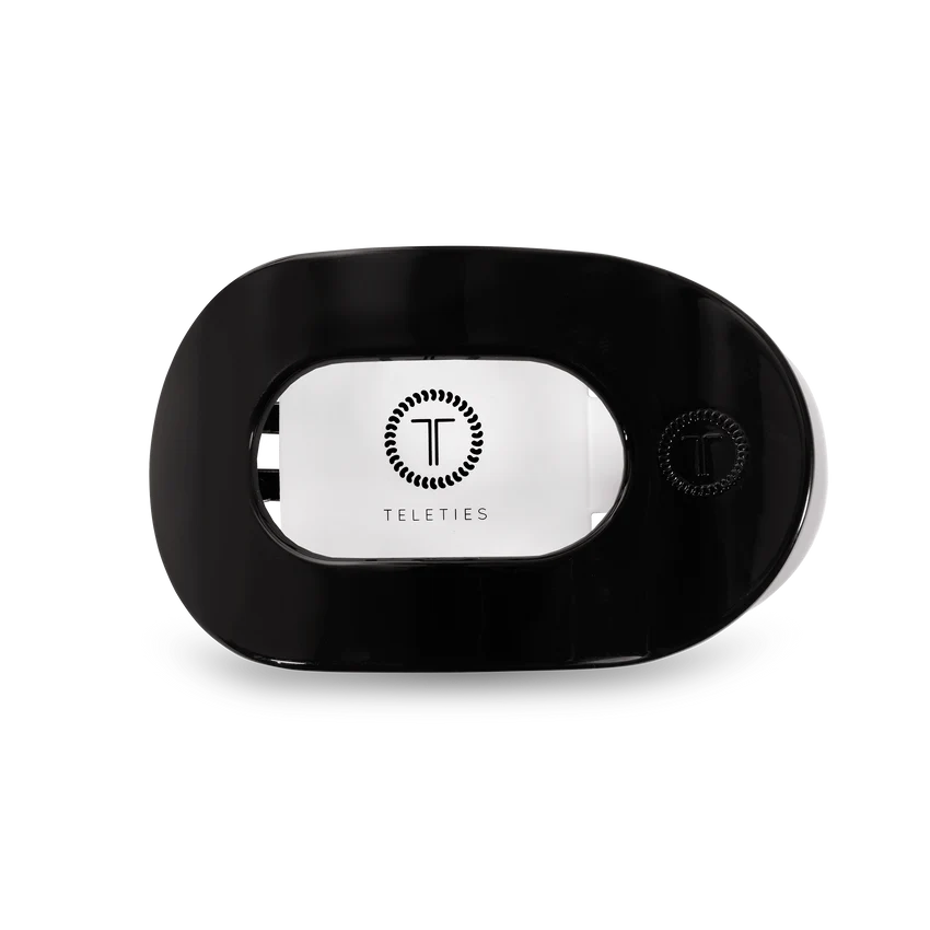 Flat Round Hair Clip | Medium | Jet Black