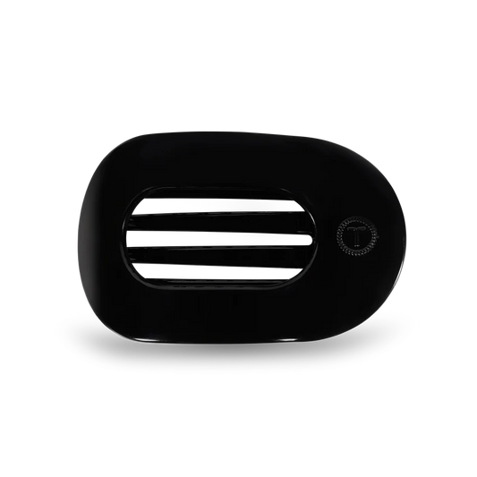 Flat Round Hair Clip | Medium | Jet Black