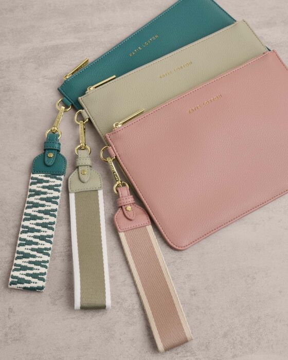 Teal Hallie Wristlet Pouch