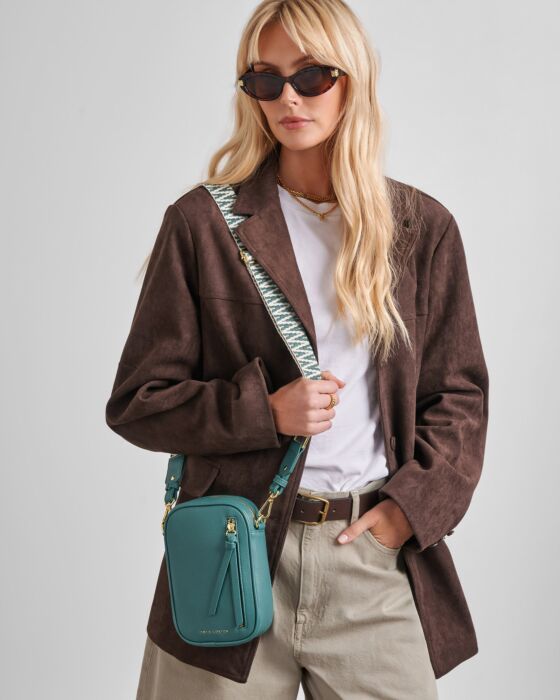 Teal Hallie Small Crossbody Bag