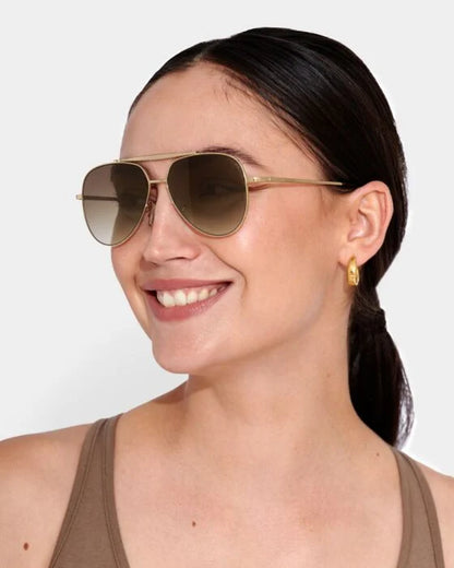 Gold Metal Bali Sunglasses