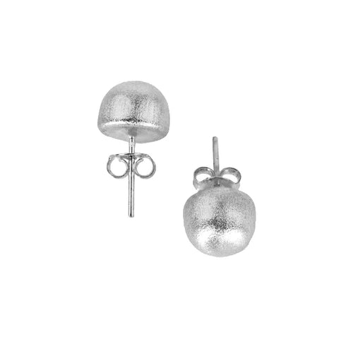 Lilou Studs - Brushed Silver