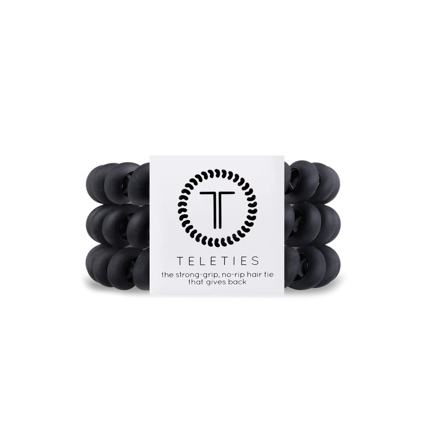 Large Black Matte TELETIE