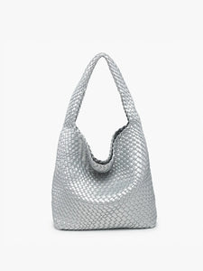 Silver Rachel Handwoven Hobo