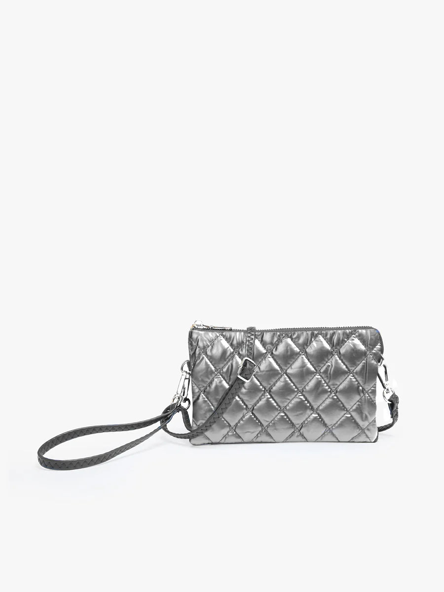 Graphite Riley Vegan Puffer Crossbody