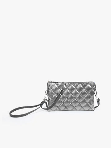 Graphite Riley Vegan Puffer Crossbody