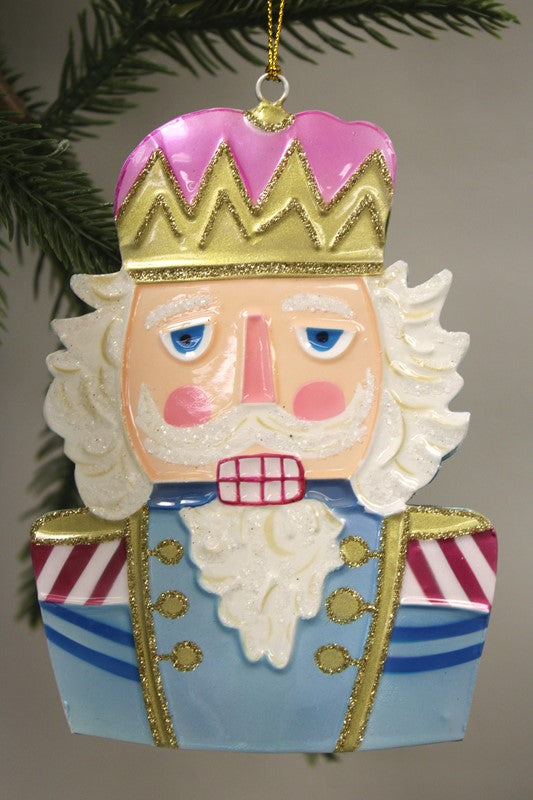 Handpainted Molded Metal Nutcracker Ornament